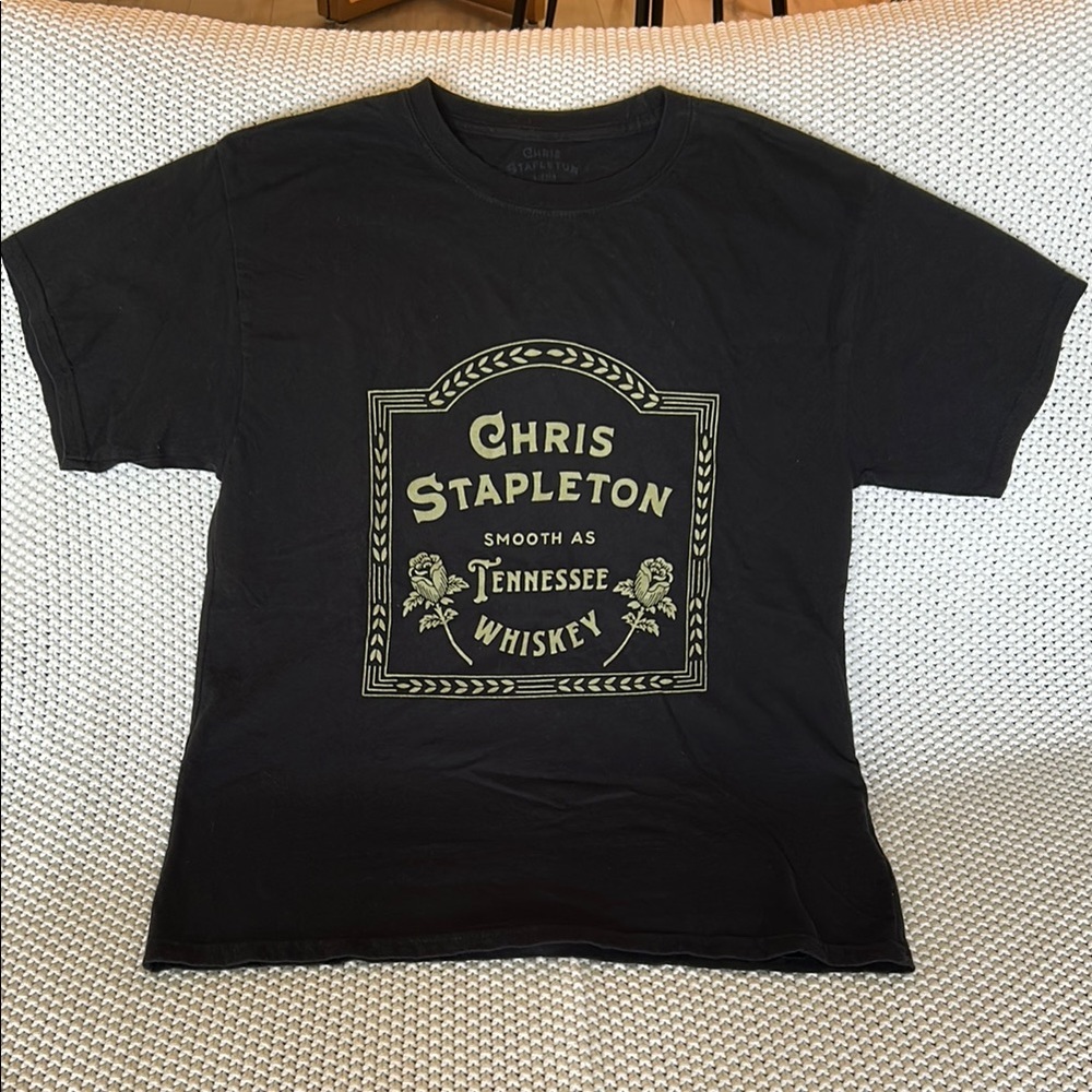 Chris Stapleton Black T Shirt Tennessee Whiskey Band Tee
